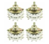 MDBJTCYZN 1PC KCT 4P4T Ceramic Rotary Switch Band Channel Selector 2Layer KCZ(Medium) KCT(Large)