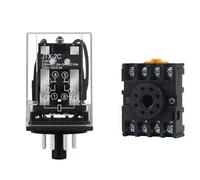 MDBJTCYZN 1Pcs JTX-2C Small Electromagnetic Relay DC24V AC220V DC12V 8-pin Base(JTX-2C DC24V B)