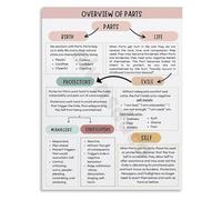 MDBJTCYZN Abstract Therapeutic Map Wall-Art Canvas Poster for Living Room Bedroom Decor Modern Home Print(Unframed,12x18inch(30x45cm))