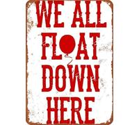 MDBJTCYZN Chilling Halloween Floating Phrase Weathered Metal Plaque For Bonfire Pit Campfire Circle Forest Trail Path Marker 8 X 12 inch