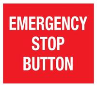 MDBJTCYZN Emergency Stop Button Vintage Metal Tin Sign 12x8 Inch