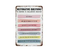 MDBJTCYZN Inspirational Office Sign Reflection and Growth Vintage Metal Tin Plaque for Home Study Room Motivational Decor 8 X 12 Inch