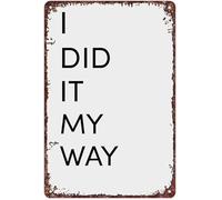 MDBJTCYZN Method Maxim Faded Metal Sign For Reflection Corner Quiet Reading Wall Hanging Decor 8 X 12 inch