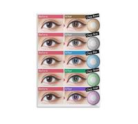 MDBJTCYZN Modern Iris Art Print - Colorful Eye Pattern Canvas Poster, Stylish Wall Decor for Bathroom, Vanity Area, Living Space or Contemporary Home(Unframed,08x12inch(20x30cm))