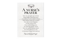 MDBJTCYZN Nurse Appreciation Gift - A Nurse's Prayer on Canvas, Uplifting Inspirational Wall Art for Nursing Students, Graduation or Retirement Present(Unframed,12x18inch(30x45cm))