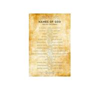 MDBJTCYZN Old Testament Names of God Poster for Worship Space