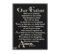 MDBJTCYZN Our Father Prayer Wall-Art Inspirational Scripture Print for Home Decor(Unframed,12x18inch(30x45cm))