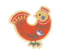 mdc Toppa termoadesiva da giardino, motivo: gallina, 5,5 x 5 cm