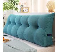 MDDKOP Cuscino per Testiera Grande Cuneo per Il Riposo del Letto Cuscino per La Lettura Cuscini per Divano Letto Cuscini per Testiera Triangolare Cuscini(Blu,180x20x50cm)