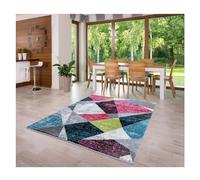 MDEKOR Tappeto per soggiorno, camera da letto, sala da pranzo, 80 x 150 cm, colore bianco e nero, certificato Öko-Tex