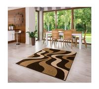 MDEKOR Tappeto per soggiorno, camera da letto, sala da pranzo, 80 x 150 cm, colore marrone, certificato Öko-Tex