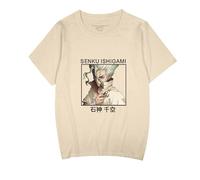 MDEM 2024 Estate Dr.Stone Unisex T-Shirt Casual Harajuku Cool Top Ishigami Senkuu Uomo Top A Maniche Corte Top Stampa T-Shirt-color3||S