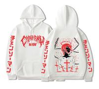 MDEM Anime Makima Chainsaw Man Felpa con Cappuccio Grafica Uomo Donna Casual Felpe Oversize A Manica Lunga Felpe con Cappuccio Vintage Harajuku Streetwear-style1||L
