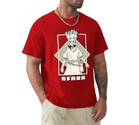MDEM Dr. Stone Senku Giapponese Anime T-Shirt Abiti Estetici Estate Top Uomo Grandi E Alte T-Shirt-color3||3XL