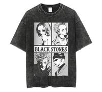 MDEM Maglietta Anime Giapponese Nana Osaki con Stampa Vintage Lavata Maglietta Grafica Harajuku Streetwear Maglietta Estiva in Cotone A Maniche Corte-style4||XL