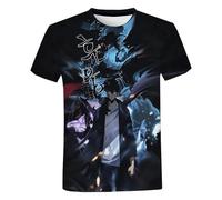 MDEM T-Shirt Estiva da Solista Anime Manga T-Shirt Stampata in 3D Street Wear Uomo Donna Moda Casual T-Shirt Girocollo Oversize T-Shirt per Bambini-style3||L