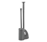 mDesign Scopino e stantuffo per WC, accessori essenziali per il bagno, elegante set con stantuffo e scopino per WC, grigio ardesia