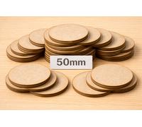 MDF Cerchi Craft Spazio Vuoto 3mm Spesso Taglio Laser 40mm 50mm 60mm Bulk Pacchi