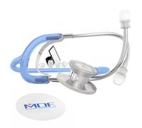 MDF® Dual Head Stetoscopio leggero a due testine della - Blu semitrasparente (MDF747-IIC)