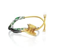 MDF Instruments, LoSace/Oro MD One Epoch Stetoscopio in Titanio Leggero, Due Testine, Adulto, Programma-componenti-gratuite-a-vita, Tubo: LoSace, Testina e Archetto: Oro, MDF777TLSK
