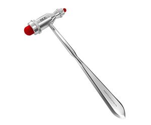 MDF Instruments, Trömner neurologico Reflex Martello con manico in punta appuntita per le risposte cutanee e superficiali - Rosso (MDF555-02)