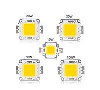 MDFCWJATHI Indoor Lighting 10pcs LED Beads Chip Spotlight High Power COB 10W 20W 30W 50W 100W White/Warm White for Floodlight Searchlight Integrated Chip(Color:Warm White,Size:30 32V 100W)