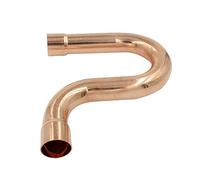 MDFCWJATHI Pipe Fittings 1/2" 3/4" 16 19 25 28.6 32 35 38 42 54mm Inner Diameter 99.9% Copper End Feed Solder P-Trap Piping System Air Conditioning Joint (Color : ID 35mm Wall 1.2mm) MDFCWJATHI