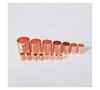 MDFCWJATHI Pipe Fittings 54 67 76 80 85 89 92 105 108 133 159mm Inner Diameter Pure Copper End to Send Tin Welded Pipe Connection Pipe Joint Air Conditioner (Color : ID 133mm Wall 2.7mm) MDFCWJATHI