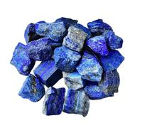 MDFCWJATHI Raw Lapis Lazuli Crystals, Rough Stones Crystal for Tumbling, Cabbing, Home Decoration, Polishing, Wicca &,100g