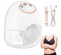 MDHAND Tiralatte portatile invisibile Hands-Free, 4 modalità 12 livelli, super silenzioso, 45 dB, durata della batteria 2 ore, senza BPA, display LED, 180 ml, per mamme che allattano