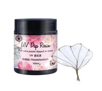 MDHQ Colla UV DIP Resina per Petali di Fiori di Filo Trasparente Liquido Ultravioletti Curare Colla di Cristallo Gioielli Fare per Principianti