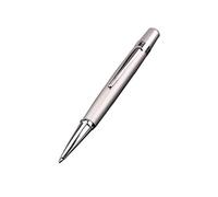 mdhsh, penna a sfera di lusso, mini penna a sfera in metallo, 1,0 mm, inchiostro nero, per ufficio, scuola, articoli di cancelleria, colore argento