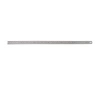 MDHSH, Righello in acciaio inox a doppio lato, con bordo dritto, 60 cm, argento