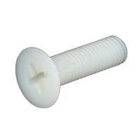 Mdingbao-Bulloni esagonali 10 0pcs M2.5 5 0pcs M3 M4 10pcs M5 M6 M8 M10 Vite di plastica in nylon a testa piatta, vite in plastica, Forte resistenza all'usura (Color : 10mm, Size : M3(50PCS))