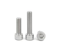 Mdingbao-Bulloni esagonali M6 M8 M10 M12 Passo 0.75/1/1.25/1.5mm Acciaio Inossidabile 304 A2-70 Filettatura Fine Esagonale Esagono Incassato Vite A Testa Tonda Bullone A Brugola, Forte resistenza all'