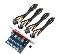 MDKSOUITY Interruttore di Controllo Alimentazione HDD, selettore Disco Rigido per PC Desktop, commutatore unità SATA con 4 Pulsanti autobloccanti, commutazione di sistemi Multipli,