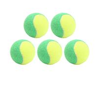 MDKSOUITY Palla da Tennis Elastica da 6 cm, Palline da Squash in Gomma da 5 Pezzi per Allenamento e riduzione della Pressione, Palla Galleggiante in Acqua ad Alto Rimbalzo con Finitura in (Verde)
