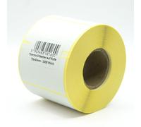 MDlabels Etichette termiche bianche su rotolo, 70 x 40 mm, 1000 pezzi, autoadesive permanenti, per codici a barre, etichette adesive bianche per scrivere etichette termiche