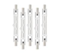 MDLITIN - Lampadina Alogena Lineare R7S 118MM 300W Dimmerabile, 220-240V, 3000LM Bianco Caldo 2700K, Lampadine Alogeno J118 R7S per Plafoniere, Lampade da Lavoro, Proiettori, 5 pezzi