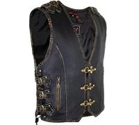 MDM - Gilet - Senza Maniche - Uomo Nero/Marrone XXL