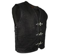 MDM - Gilet - Senza maniche - Uomo nero opaco Small