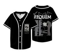 MDMLK Keshi Requiem World Tour Merch T-Shirt Unisex Casual, Moda da Strada, Manica Corta, Girocollo, Stampa alla Moda,Nero,M