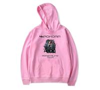 MDMLK M. Pokora Adrenaline Tour Elpa con Cappuccio A Maniche Lunghe Stampata alla Moda, Poliestere, Unisex,Rosa,XS