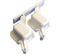 MDS Ersatzteile Tasto di avvio, bianco, starter per lavatrici, compatibile con Bauknecht Whirlpool Ignis 481071425531