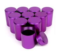 MDSIOKHJ Barattoli per Candele 10 Pezzi Portatili Multiuso Rotondi Mini Sigillo in Metallo lattina for tè Candela barattoli di Caramelle aromaterapia(Color 2)