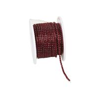 MDSIOKHJ Catena di Strass SS6-SS12 5 iarde/10 Iarde Catena a Coppa con Strass in Cristallo Multicolore da Cucire sulla Catena a in Colla su Finitura in Pietra per Cucito(Color 10,10Yards,SS6-2mm)