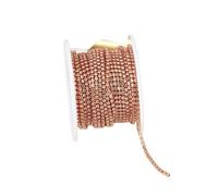 MDSIOKHJ Catena di Strass SS6-SS12 5 iarde/10 Iarde Catena a Coppa con Strass in Cristallo Multicolore da Cucire sulla Catena a in Colla su Finitura in Pietra per Cucito(Color 16,2yard,SS12-3.0mm)