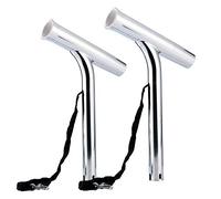 MDSIOKHJ Portacanne da Pesca per Barca 2 Pezzi Argento Acciaio Inossidabile lucidato Outrigger Elegante Porta Canna da Pesca Accessori for Barche