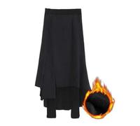 MdybF Gonna Lunga Donna Leggings in Pile Donne Gonnette Pantaloni Culotte Inverno Autunno più Dimensioni Vestiti Paffuti Clinggins Skort Skort-Black Addensato-l