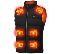 MDYHPN Gilet riscaldato per uomo e donna, gilet riscaldato elettrico con USB con 15 zone di riscaldamento 3 livelli di temperatura, giacca leggera invernale riscaldata per escursionismo, sci (batteria